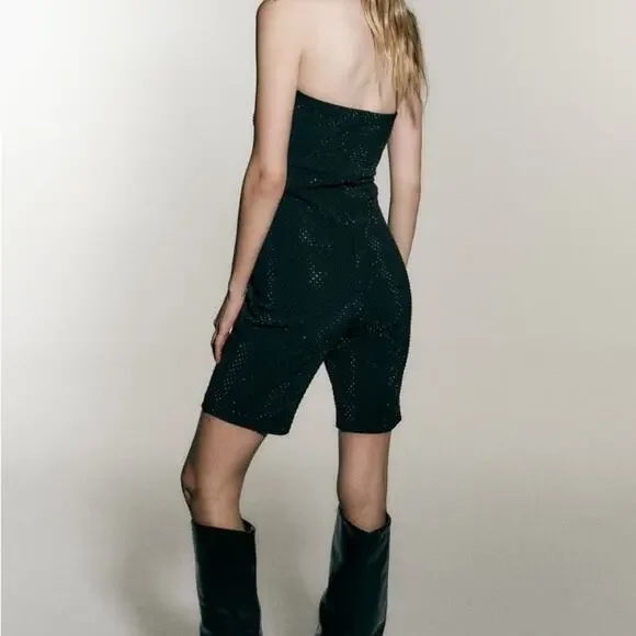 ZARA SHORT SPARKLY JUMPSUIT - Picture 5 of 11